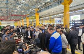 افتتاح خط تولید شرکت خودروسازان دیزلی آذربایجان با حضور رئیس جمهور