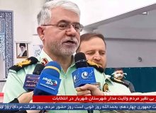 سردار عزیزی : ۱۲۲۵ صندوق رای در حوزه فرماندهی انتظامی تامین امنیت کامل شده